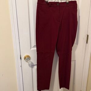 LOFT burgundy Trousers (curvy fit)